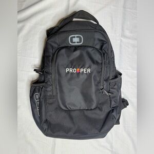 OGIO Logan Pack, Backpack, Black, Brand - Ergonomic "Prosper" logo